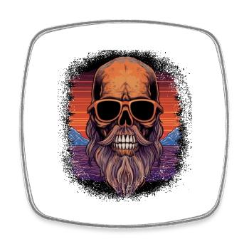 beard lover funny sayings earloop birthday present - Viereckiger Kühlschrankmagnet - Weiß - Vorne