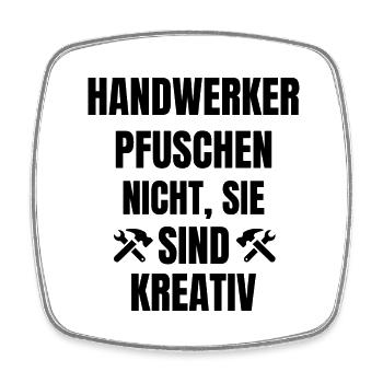 Handwerker Handyman Handwerk Werkzeug Baustelle - Viereckiger Kühlschrankmagnet - Weiß - Vorne