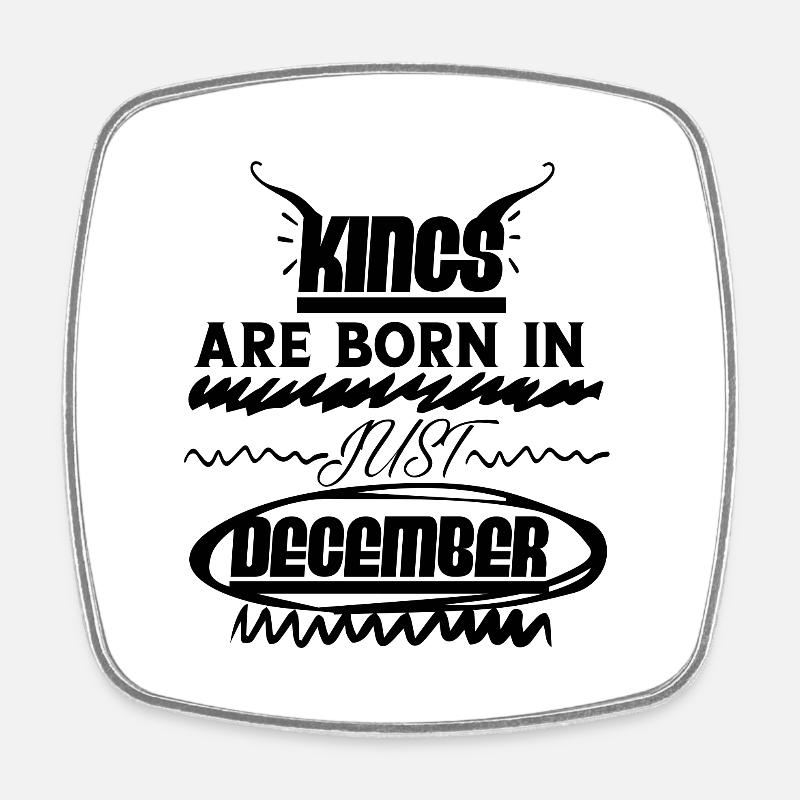 december kings - Magnet carré - blanc