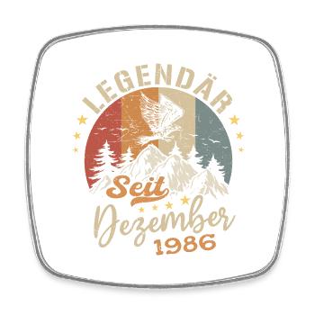 Legendär seit Dezember 1986 limitierte Auflage - Viereckiger Kühlschrankmagnet - Weiß - Vorne