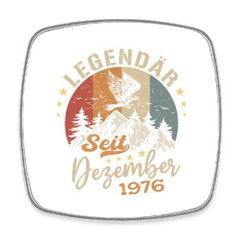 Legendär seit Dezember 1976 limitierte Auflage - Viereckiger Kühlschrankmagnet - Weiß - Vorne