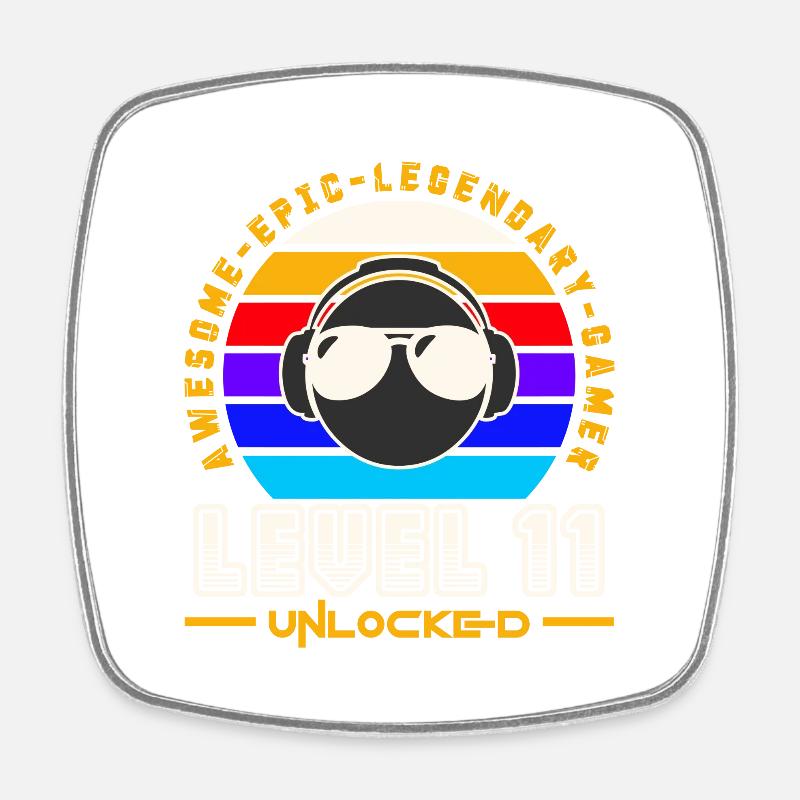 Level 11 - Magnet carré - blanc