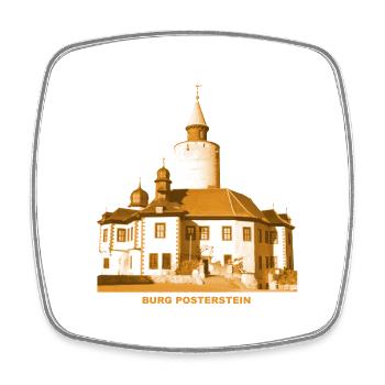 Posterstein Burg Altenburger Land Thuringia - Square fridge magnet - white - Front