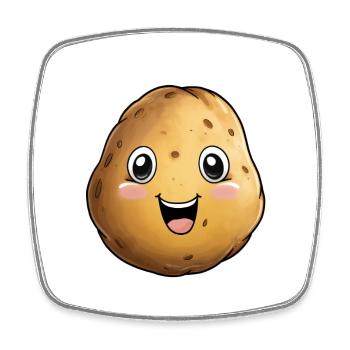 Kartoffel Kawai - Viereckiger Kühlschrankmagnet - Weiß - Vorne