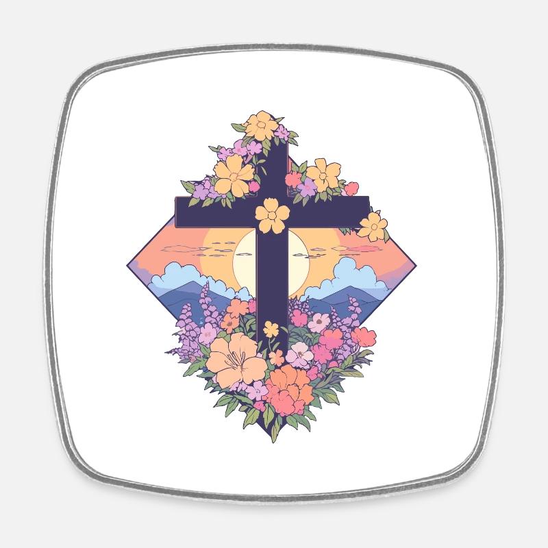 Renaissance - Square fridge magnet - white