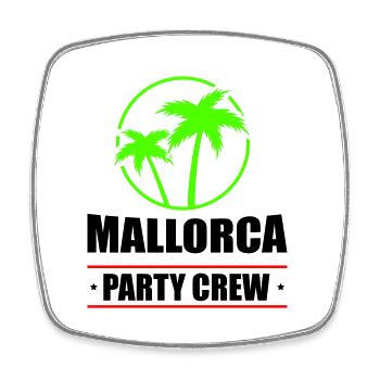 Rimini Party Crew - Magnet carré - blanc - Devant