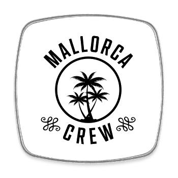 mallorca crew - Viereckiger Kühlschrankmagnet - Weiß - Vorne
