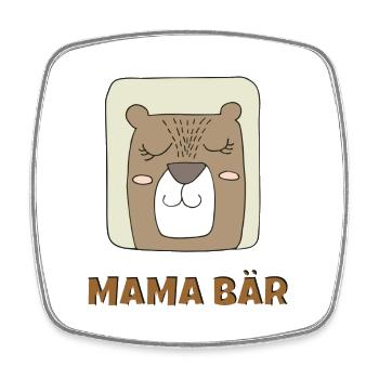 MAMA BEAR - Square fridge magnet - white - Front
