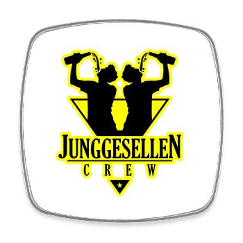 Junggesellen Crew Jga Drinking - Viereckiger Kühlschrankmagnet - Weiß - Vorne