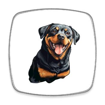 Rottweiler - Square fridge magnet - white - Front