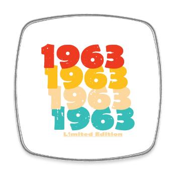 1963: Limited Edition - 61st Anniversary - Square fridge magnet - white - Front