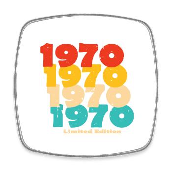 1970 : Edition Limitée - 54e anniversaire - Magnet carré - blanc - Devant