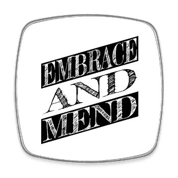 supportive relationships birthday present idea - Square fridge magnet - white - Front