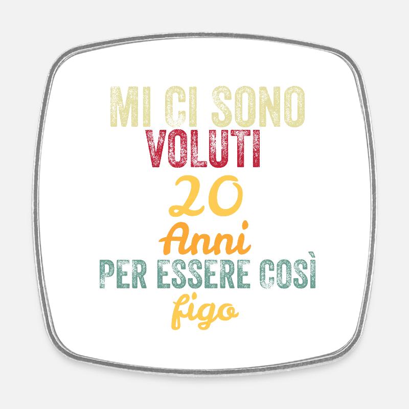 It Took 20 Years to Be So Cool - Square fridge magnet - white