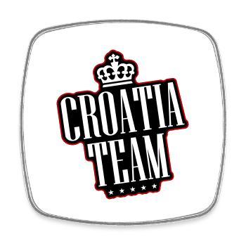 Croatia Team - Square fridge magnet - white - Front