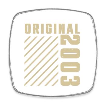 Original 2003 Authentic 2003 Vintage Bursdag - Magnet carré - blanc - Devant