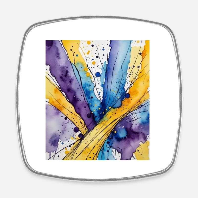 Rainbow 🌈 - Square fridge magnet - white