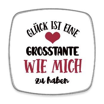 Grosstante Grosstanten Gross-Tanten Großtante - Viereckiger Kühlschrankmagnet - Weiß - Vorne