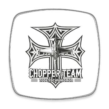 Chopper sweet fond clair - Magnet carré - blanc - Devant
