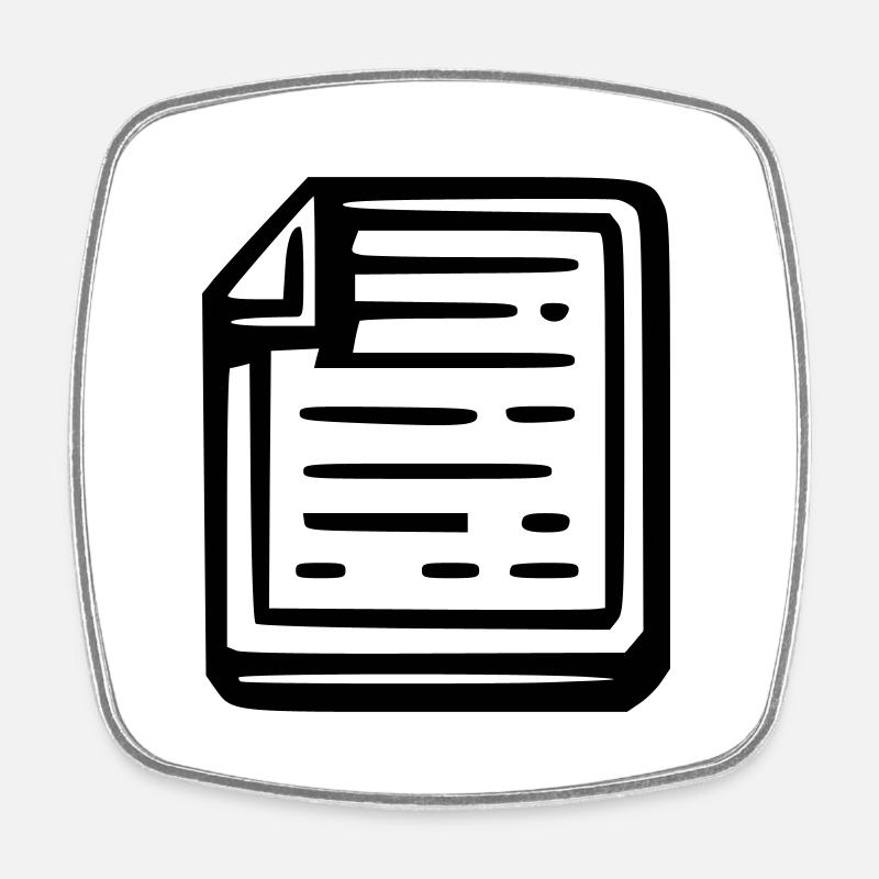 Notes - Magnet carré - blanc