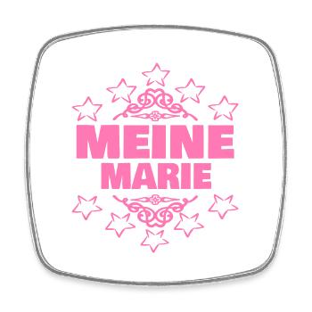 Marie - Square fridge magnet - white - Front