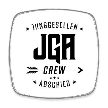 Bachelor Party Crew Bachelors - Square fridge magnet - white - Front