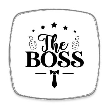 The - Square fridge magnet - white - Front