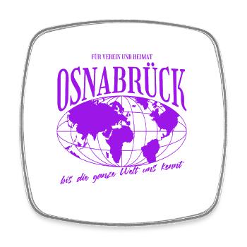 Osnabrück Heimat Fußball Geschenk - Viereckiger Kühlschrankmagnet - Weiß - Vorne
