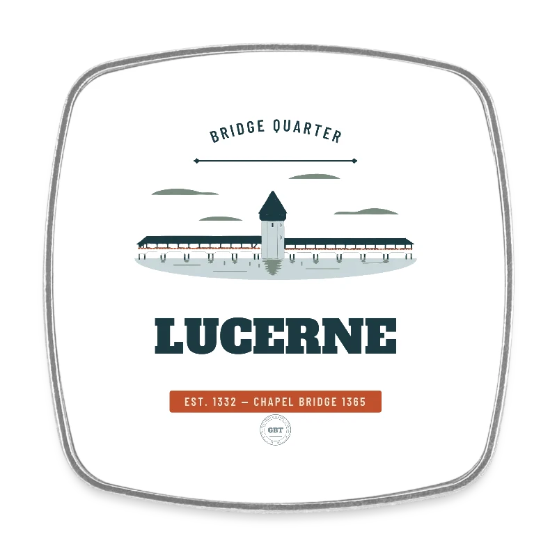 Abzeichen Lucerne auf square fridge magnet