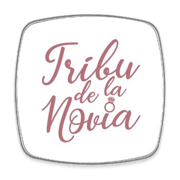 Tribu de la Novia Bride's Tribe Bridesmaid Wedding - Square fridge magnet - white - Front