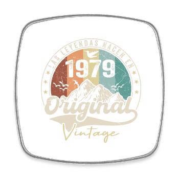 Retro 1979 Birthday Gift 1979 Vintage 1979 - Square fridge magnet - white - Front