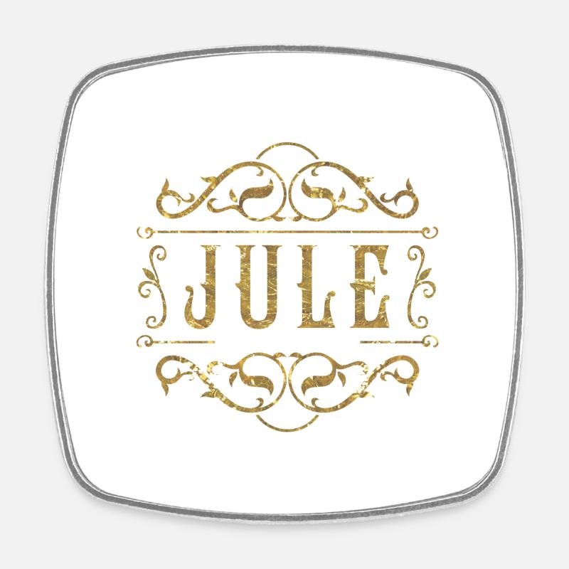 Jule or - Magnet carré - blanc