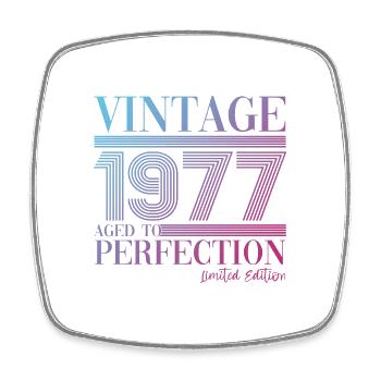 Vintage vintage 1977 46ème anniversaire cadeau femme - Magnet carré - blanc - Devant