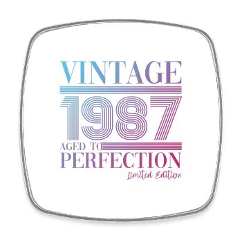 Vintage vintage 1987 36ème anniversaire cadeau femme - Magnet carré - blanc - Devant
