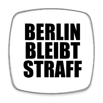 Berlin Souvenir Touristen Hauptstadt Metropole BLN - Viereckiger Kühlschrankmagnet - Weiß - Vorne
