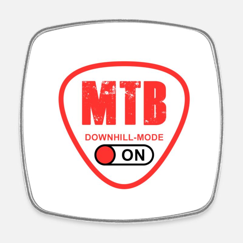 VTT - Magnet carré - blanc