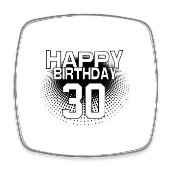 30 Happy Birthday Cool Bestseller Vintage Design - Viereckiger Kühlschrankmagnet - Weiß - Vorne