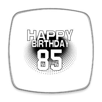 85 Happy Birthday Cool Bestseller Vintage Design - Viereckiger Kühlschrankmagnet - Weiß - Vorne