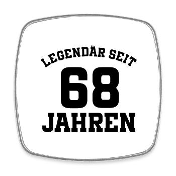 68 jahre Alt 68. geburtstag - Viereckiger Kühlschrankmagnet - Weiß - Vorne
