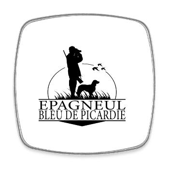 EPAGNEUL BLEU DE PICARDIE Jagdhunde Jäger Wilsigns - Viereckiger Kühlschrankmagnet - Weiß - Vorne