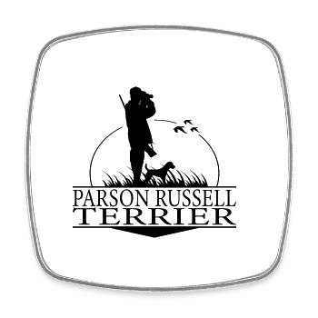 PARSON RUSSELL TERRIER Hunting Dogs Hunting Wilsigns - Square fridge magnet - white - Front