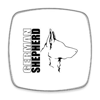 GERMAN SHEPHERD Dog Dog IGP Dog Sport Wilsigns - Square fridge magnet - white - Front