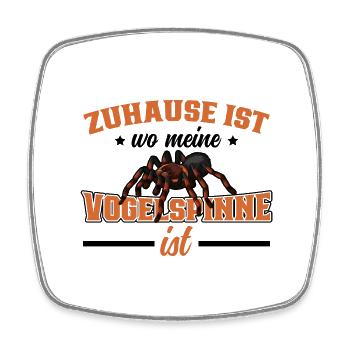 Vogelspinne - Viereckiger Kühlschrankmagnet - Weiß - Vorne