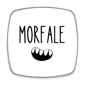 morfale - Magnet carré - blanc - Devant