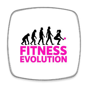 Fitness Evolution Femme Cadeau Cool - Magnet carré - blanc - Devant