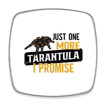 Tarantula - Square fridge magnet - white - Front