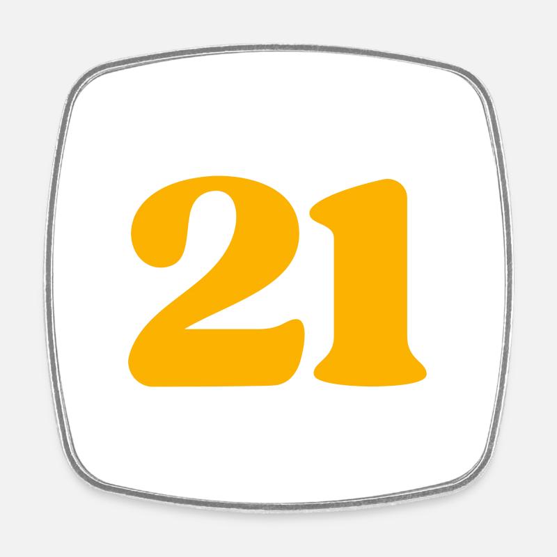 21 - Magnet carré - blanc
