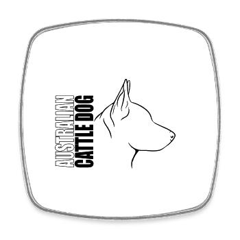 Australian Cattle Dog Profile Dogs Dog Wilsigns - Square fridge magnet - white - Front