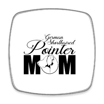 Allemand à poil court pointer profil maman wilsigns - Magnet carré - blanc - Devant