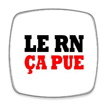 le rn ça pue - Magnet carré - blanc - Devant